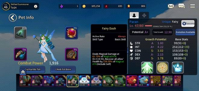 Taming Master: Q&A - wrong Fiary Dance Skill description, heals nearby enemy not all allies. image 2