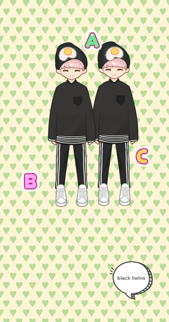 MYIDOL_GLOBAL_COMUUNITY: FREE_BOARD - black and white twins image 2