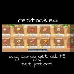 buy candy get all+ 3 set potions